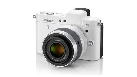 Беззеркальный фотоаппарат Nikon 1 V1 WH Kit + 10-30mm + 30-110mm