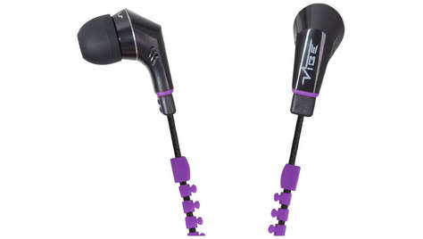Наушник VIBE Slick Zip Headphones Purple
