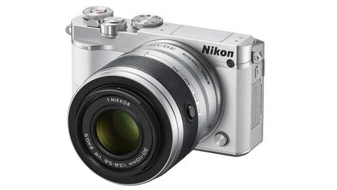 Беззеркальный фотоаппарат Nikon 1 J5 Kit 10-30mm VR + 30-110 mm VR White