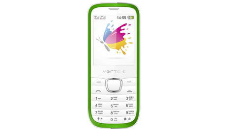 Мобильный телефон Vertex K200 бело-зеленый