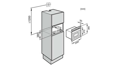 Встраиваемая СВЧ-печь Miele M 8160-2 BK