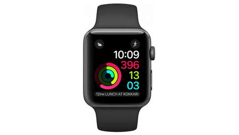 Умные часы Apple Watch Series 1, 38 мм чёрный/серый космос