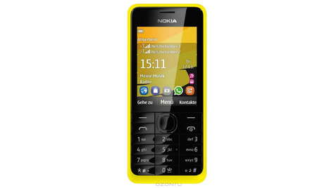 Мобильный телефон Nokia 301 Dual Sim Yellow