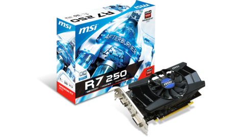 Видеокарта MSI R7 250 1000Mhz PCI-E 3.0 1024Mb 4600Mhz 128 bit (R7 250 1GD5 OC)