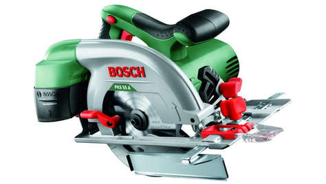 Циркулярная пила Bosch PKS 55A + пильный диск 603501002