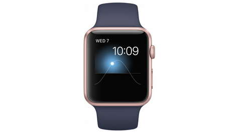 Умные часы Apple Watch Series 1, 42 мм тёмно-синий/корпус розовое золото