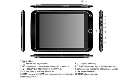 Планшет Wexler Tab 8001