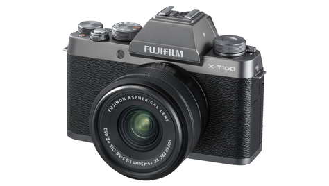 Беззеркальная камера Fujifilm X-T100 Kit 15-45 mm Dark Silver
