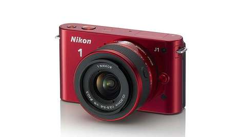 Беззеркальный фотоаппарат Nikon 1 J1 RD Kit + 10-30mm + 30-110mm