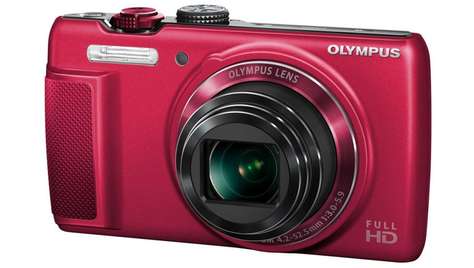 Компактный фотоаппарат Olympus SH-21 красный
