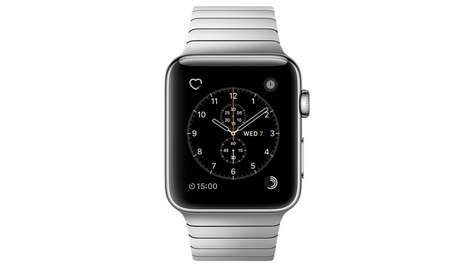 Умные часы Apple Watch Series 2, 38 мм корпус из нержавеющей стали, блочный браслет