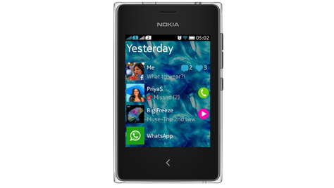 Смартфон Nokia Asha 502 Dual SIM Black