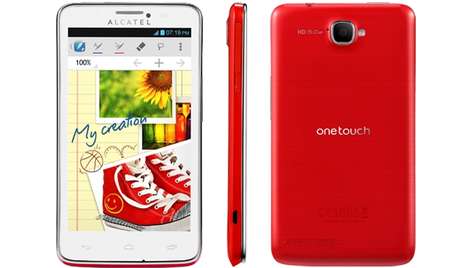 Смартфон Alcatel ONE TOUCH SCRIBE EASY 8000D red