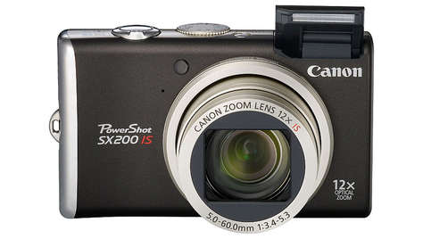Компактный фотоаппарат Canon PowerShot SX200 IS черный