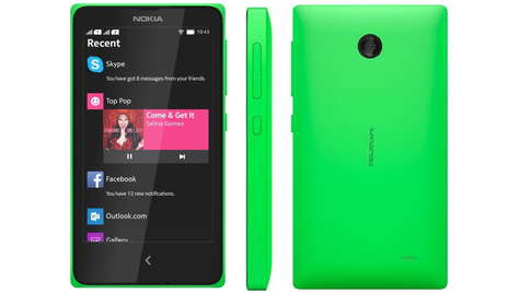 Смартфон Nokia X Dual sim Green