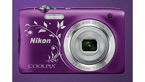 Компактный фотоаппарат Nikon COOLPIX S 2900 Purple (с узором)
