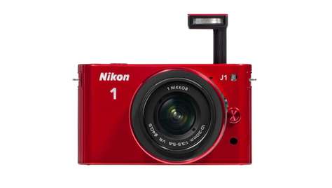 Беззеркальный фотоаппарат Nikon 1 J1 RD Kit + 10-30mm + 30-110mm