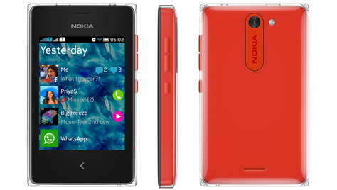 Смартфон Nokia Asha 502 Dual SIM Red