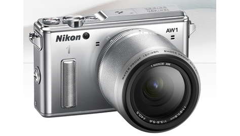 Беззеркальный фотоаппарат Nikon 1 AW1 Kit 1 NIKKOR AW 11–27.5mm f/3.5–5.6 Silver
