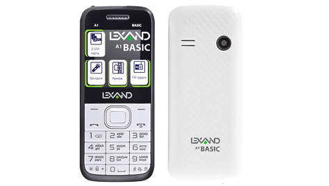 Мобильный телефон Lexand A1 Basic White