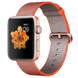 Умные часы Apple Watch Series 2, 42 мм корпус из алюминия цвета «розовое золото», ремешок из плетёного нейлона цвета «оранжевый космос/антрацит»
