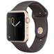 Умные часы Apple Watch Series 1, 42 мм тёмное какао/корпус золотистый