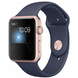 Умные часы Apple Watch Series 2, 42 мм корпус из алюминия цвета «розовое золото», спортивный ремешок тёмно-синего цвета