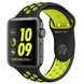 Умные часы Apple Watch Nike+ 42 мм корпус из алюминия цвета «серый космос», спортивный ремешок Nike цвета «чёрный/салатовый»